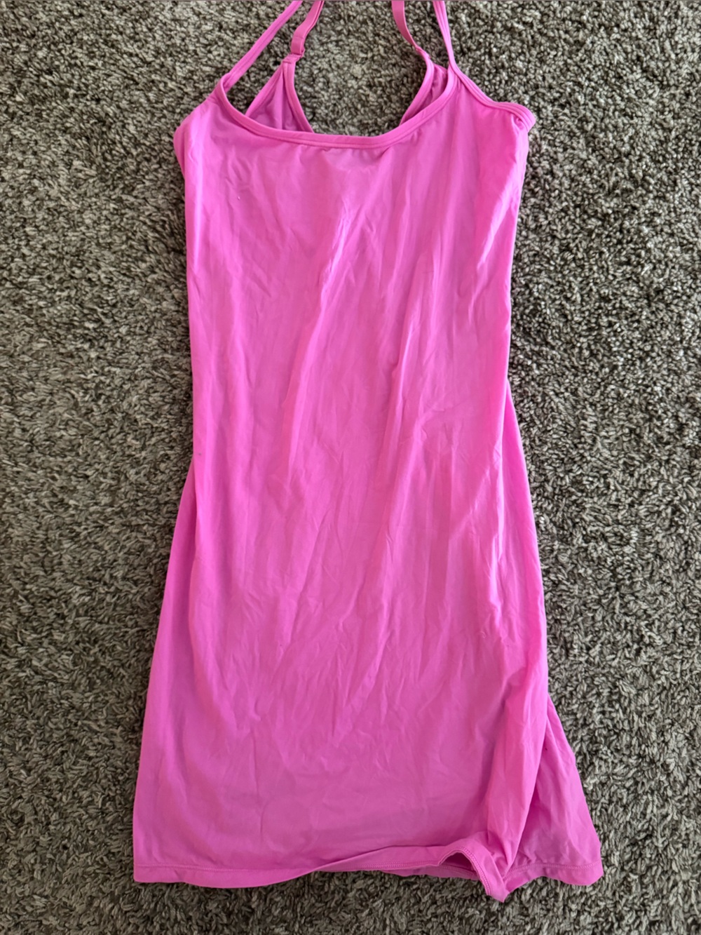 SKIMS Bright Pink Seamless Camisole dress